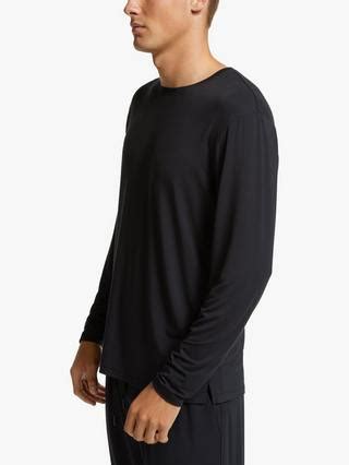 John Lewis Ultra Soft Modal Long Sleeve Lounge Top, Black
