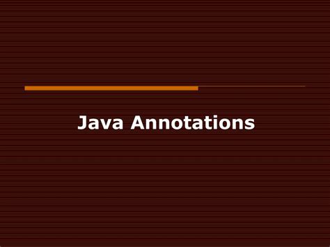 Java annotation Tutorial 的图像结果