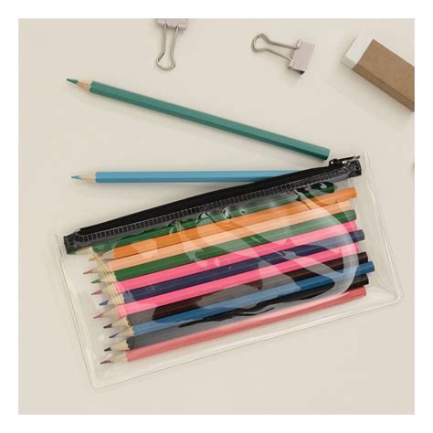 Clear Pencil Case 21cm x 10cm | Hobbycraft