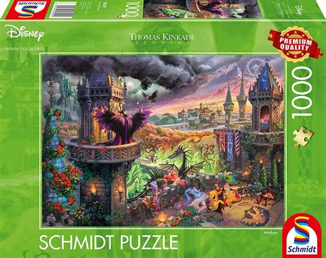 Schmidt Thomas Kinkade Disney Maleficent 1000 Piece Puzzle – The Puzzle ...