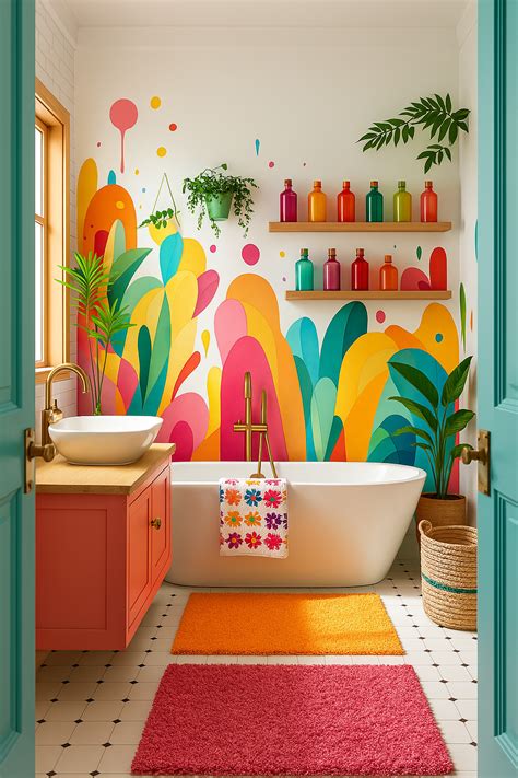 Bold & Beautiful: A Colorful Bathroom Makeover That Sparks Joy! 🌈🛁 ...