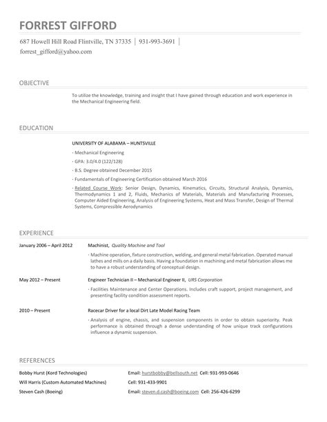 Forrest Gifford Resume | PDF