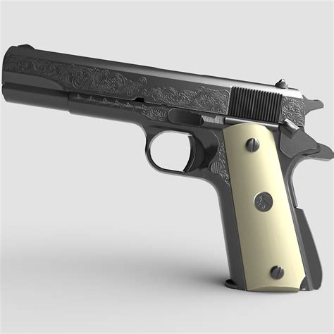 ArtStation - M1911 pistol Colt Supernatural Inspired