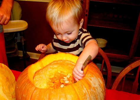 How to Carve a Pumpkin - The Journey of Parenthood...