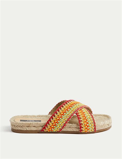 Buy Woven Crossover Flat Espadrilles at Marks & Spencer