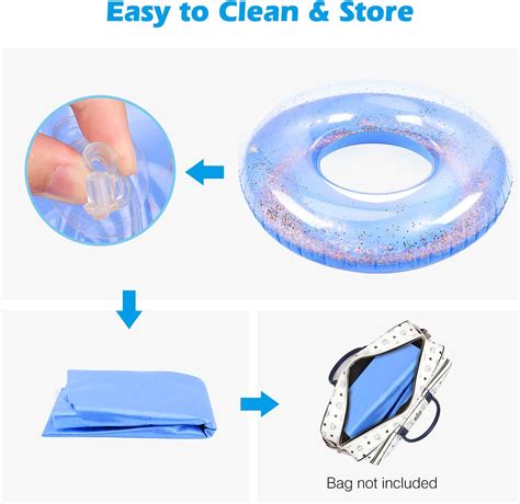 MoKo Swim Rings with Glitter, Inflatable Pool Float India | Ubuy