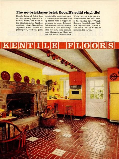 1969 Kentile Vinyl Brick Flooring ad. : r/vintageads