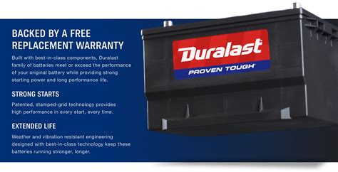 Duralast Battery Warranty