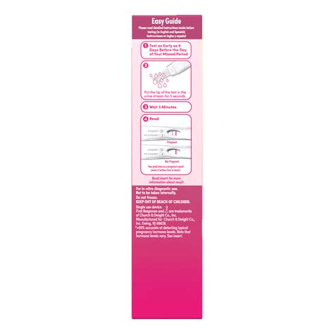 First Response Early Result Pregnancy Test, 3 Pack (Packaging & Test ...