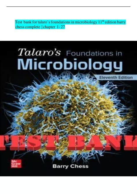 Test bank for talaro’s foundations in microbiology 11th edition by ...