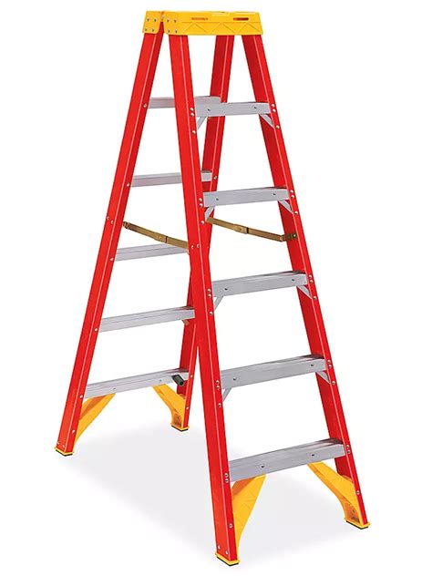 Fiberglass Twin Step Ladders in Stock - Uline