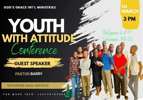 Youth with Attitude Conference , Matshwane, Maun, Botswana, Gaborone, 1 ...