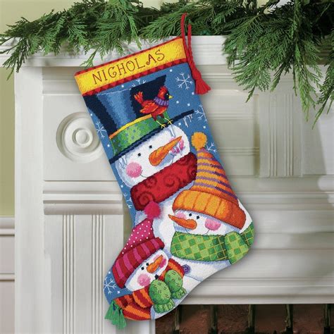 Dimensions Freezin' Season Stocking Needlepoint Kit - Multi | Cross ...