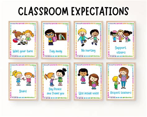 Classroom Rules Posters Class Expectations Bulletin Board - Etsy in ...