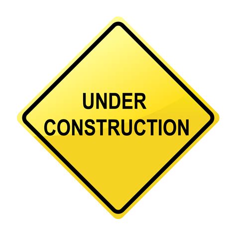 Printable Under Construction Sign
