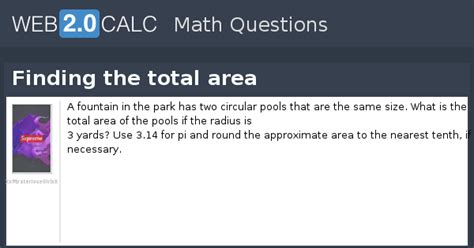 View question - Finding the total area