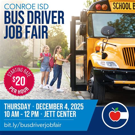 Bus Driver Job Fair, 19043 David Memorial Dr, Shenandoah, TX 77385-8789 ...
