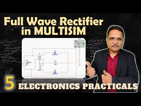 Full wave Rectifier with and without filter in Multisim Video Lecture ...