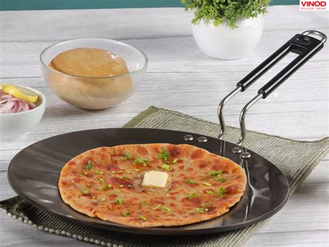 Buy Vinod Black Pearl Hard Anodised Tawa - 26.5 cm | 5.25mm Thickness ...