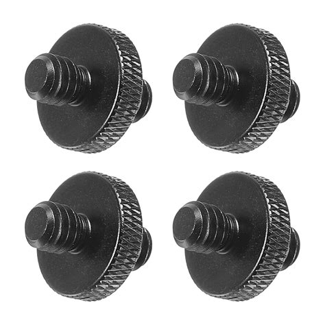 PATIKIL Mic Stand Adapter 1/4 Male to 1/4 Male Thread Tripod Screw ...