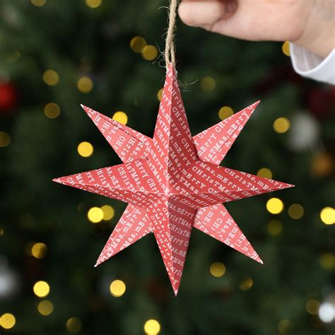 How To Make A Paper Xmas Star DIY Origami Christmas Star Design