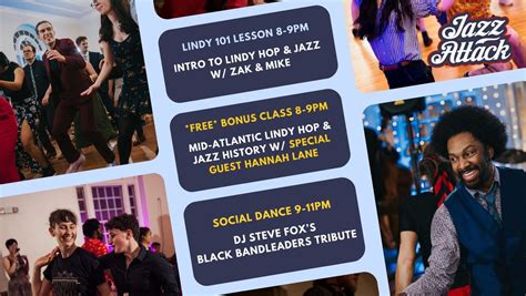 Jazz Attack 2/27 Steves Tribute | Lessons + Dance | Philly Lindy Hop ...