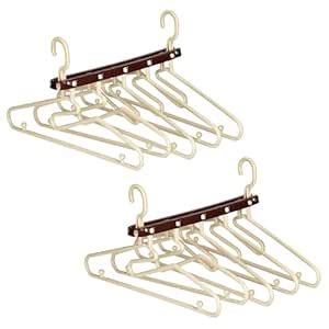 Kuber Industries Plastic Pack of 2 Organizer | 5 in 1 Folding Hanger ...
