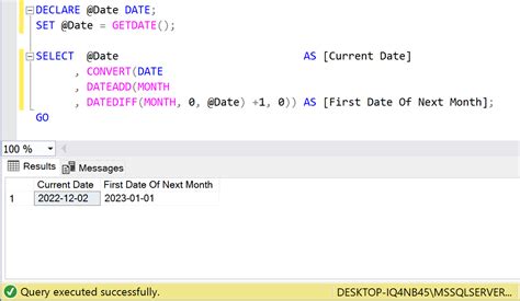 Image result for SQL 1 Year Before Date