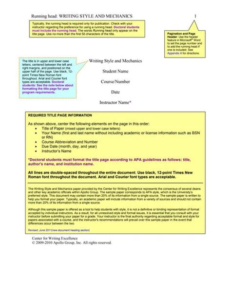 Image result for APA 6 Paper Format