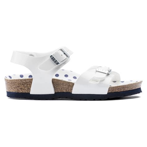 Buy White White/Nautical Dots White Rio Kids Birko-Flor Online in India ...