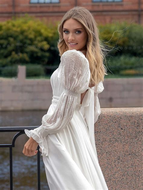 square neck dress long sleeve