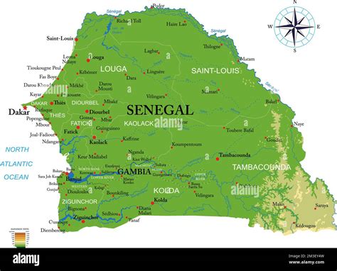 Map Of Gambia And Senegal