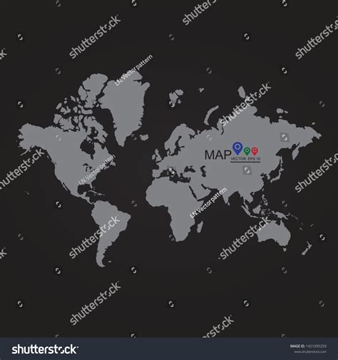 Vector Mercator Projection World Map 的图像结果