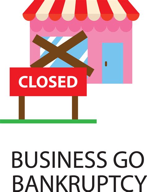 Business go bankruptcy color icon, economic crisis and money loss, downturn symbol. Closed store ...