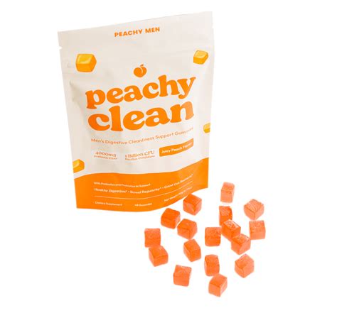 Peachy Men | Fiber Gummies for Clean, Easy Bottoming Prep
