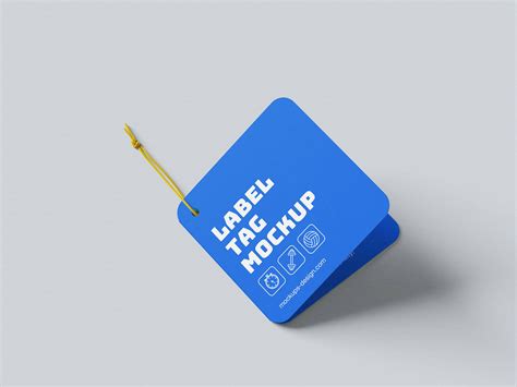 Free Bi-Folded Hanging Tag Mockup PSD Set - PsFiles