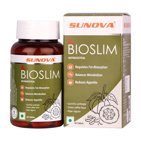 SUNOVA Bioslim Fat metabolism Capsules, Weight Management Formula Made ...