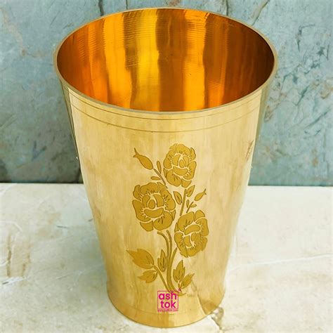 Shop the Best Brass Water Glasses and Tumblers at Ashtok | Unique Brass ...