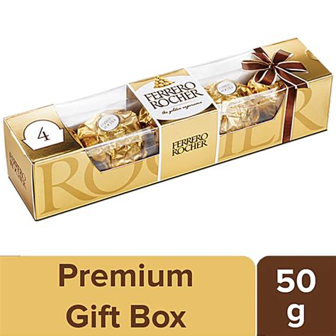 Buy Ferrero Rocher 4 Pralines Perfect Little Treat 50 Gm Carton Online ...
