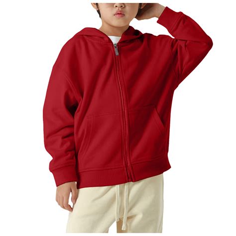 Akiihool Hoodies for Boys Fleece Boy Zip Up Hoodie Sweatshirt with Hood ...
