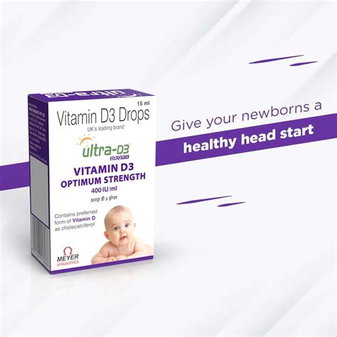 Buy ULTRA D3 DROPS - VITAMIN D3 FOR INFANTS VITAMIN DROPS BOTTLE OF 15 ...