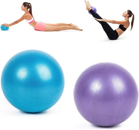 Wellehomi 2pcs Pilates Balls Yoga Balls Barre Balls Mini Exercise Balls ...
