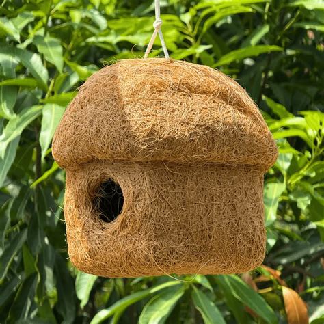 Hut Shape Coir Bird House | Ropani