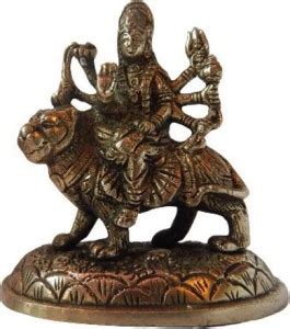 Zoltamulata Rare astadhatu MATA Durga Idol sherawali Sitting on Tiger ...