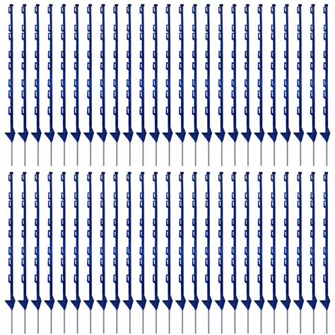 Buy Blue Plastic Fencing PINS 1m high Above Ground for Temporary ...