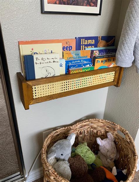 Furpinea Nursery Rattan Wall Shelf, Kids Floating Cane India | Ubuy