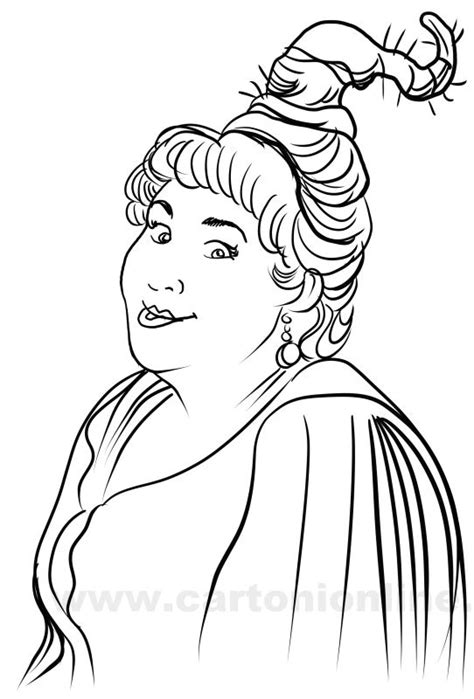 Pocus Hocus Sanderson Sketch Coloring Page