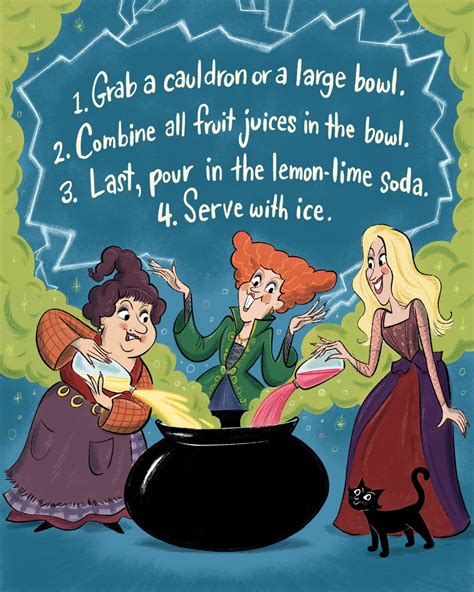 Disney recipe make a hocus pocus magic brew punch at home – Artofit
