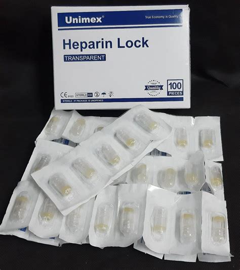 UNIMEX HEPARIN LOCK /HEPLOCK TRANSPARENT (first aid) | Lazada PH