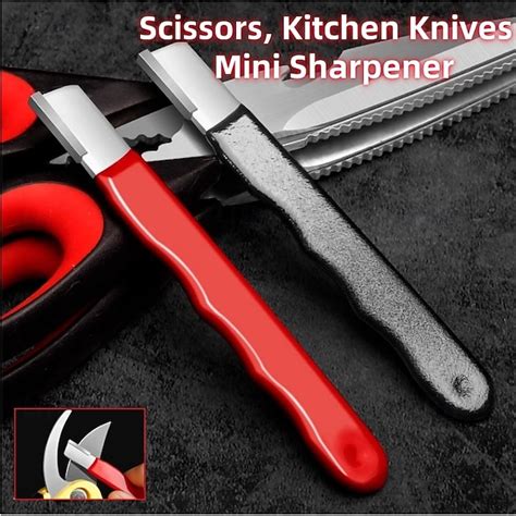 Knife Sharpener Scissors Quick Grinding Scraper Portable Metal Cutting ...
